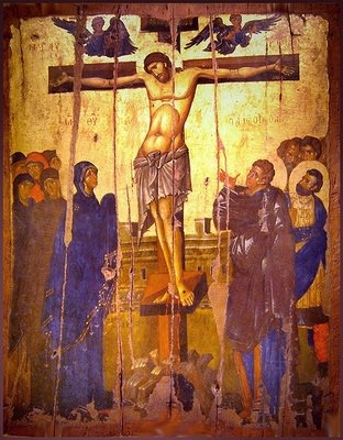 Icono de la Crucifixión de Cristo