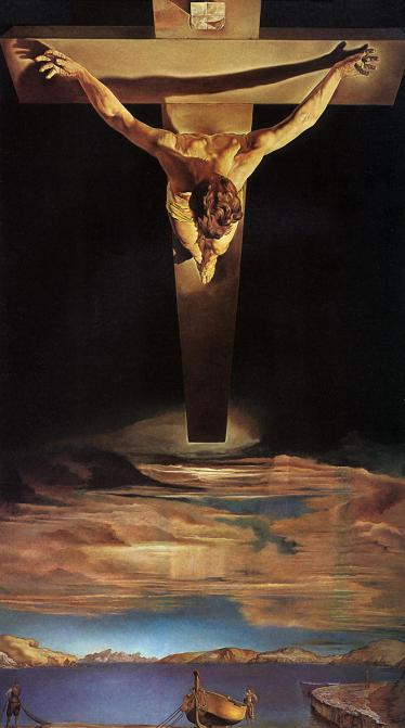 de Salvador Dalí, (1951) - 205 x 116 cm. - óleo sobre lienzo, Art gallery, Glasgow.