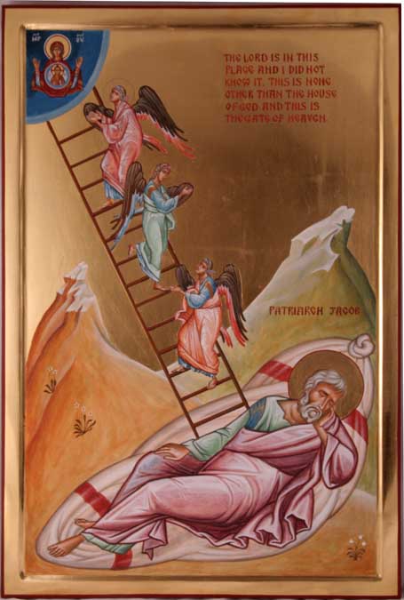"La escalera de Jacob" - icono escrito por Aidan Hart